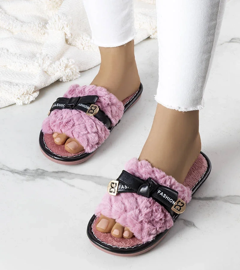 Papuci roz cu arc Peter