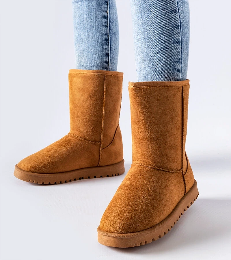 Cizme de iarnă clasice căptușite, de culoare maro, Ireneo