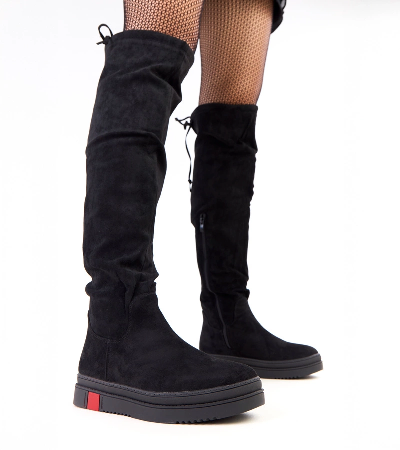 Cizme negre pe platformă Barissa