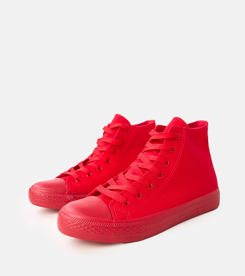 Adidași roșii de bărbați până la gleznă Caio