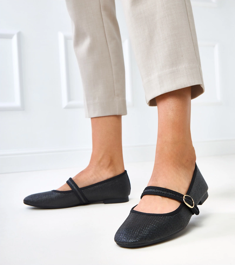 Balerini negri împletiți cu cataramă Nonana