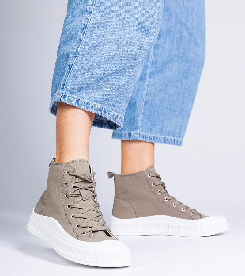 Tenisii verzi înalte cu platformă Guerrino