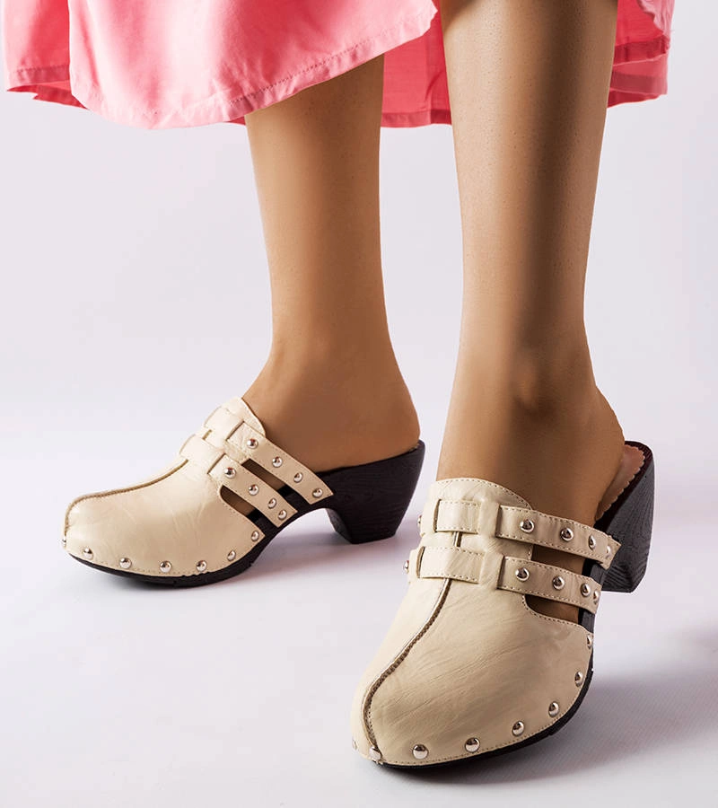 Flip-flops bej Custer clog