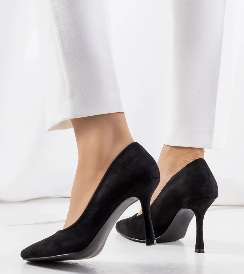 Pantofi stiletto Coxi negri