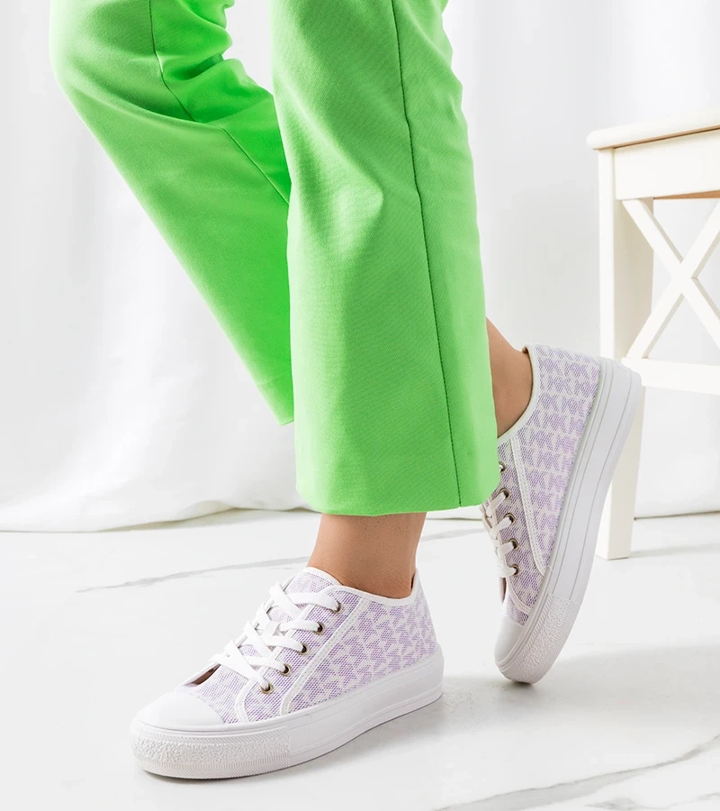 Pantofi de sport Chelms alb și violet