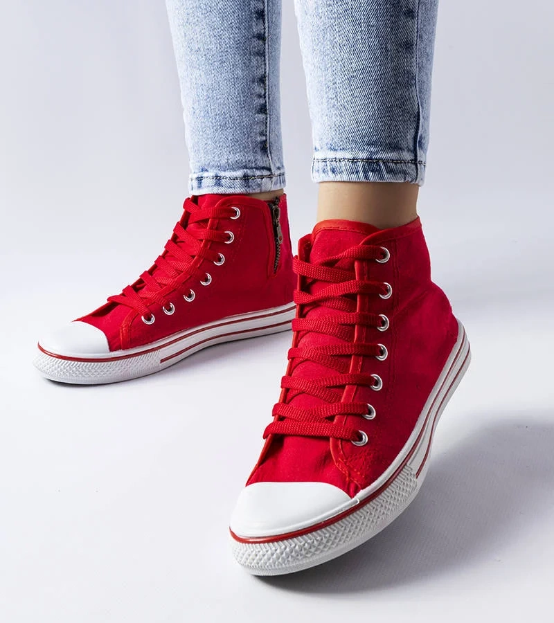 Pantofi cu gleznă Alaine roșii