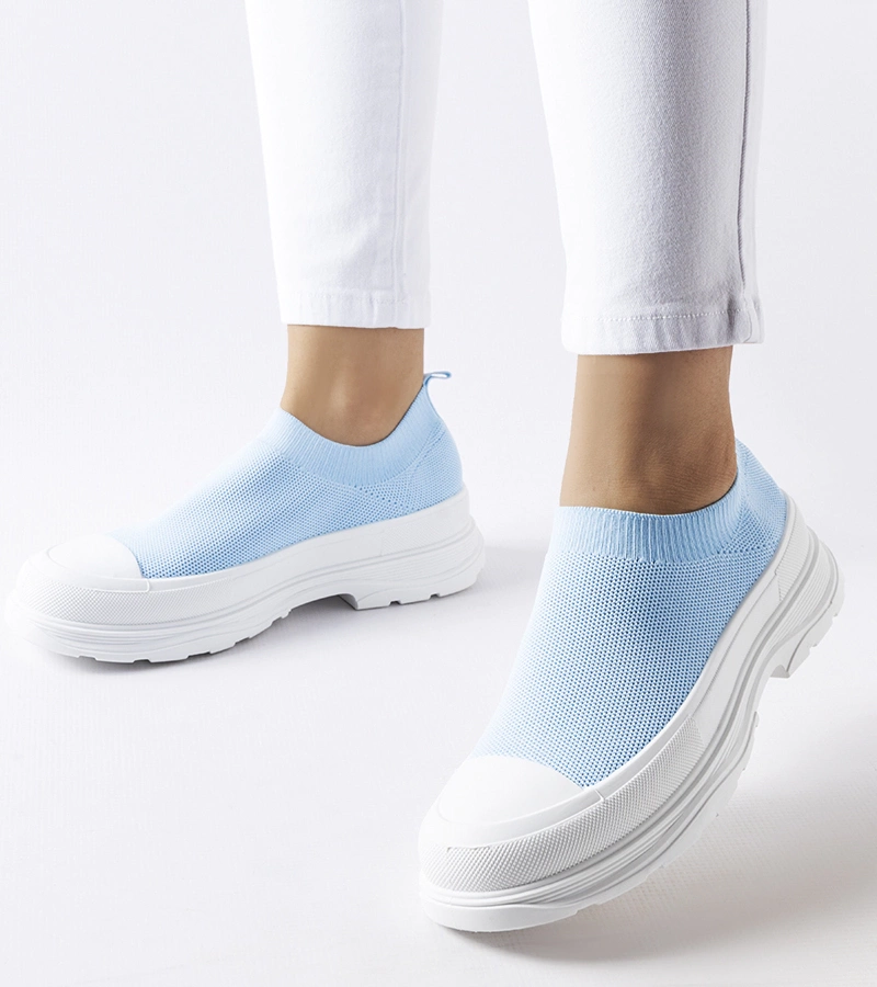 Tenisii albastri cu platformă Baratili