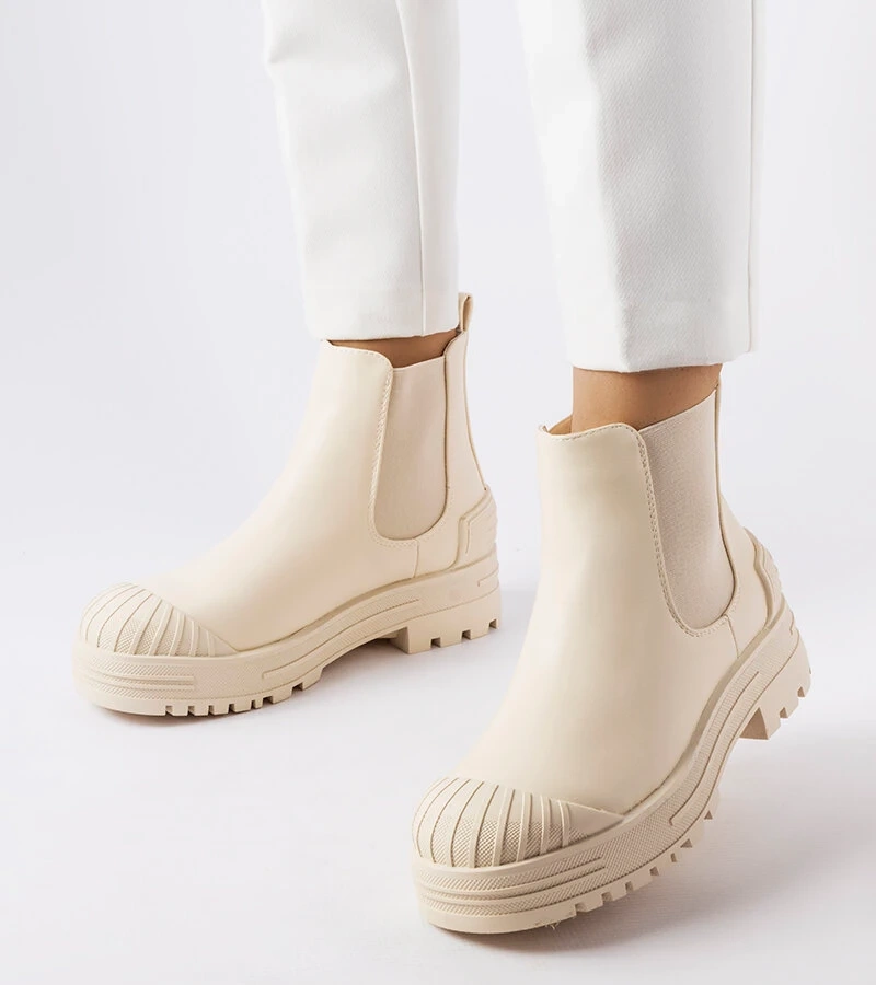 Baggers bej cu inserții de cauciuc Lange