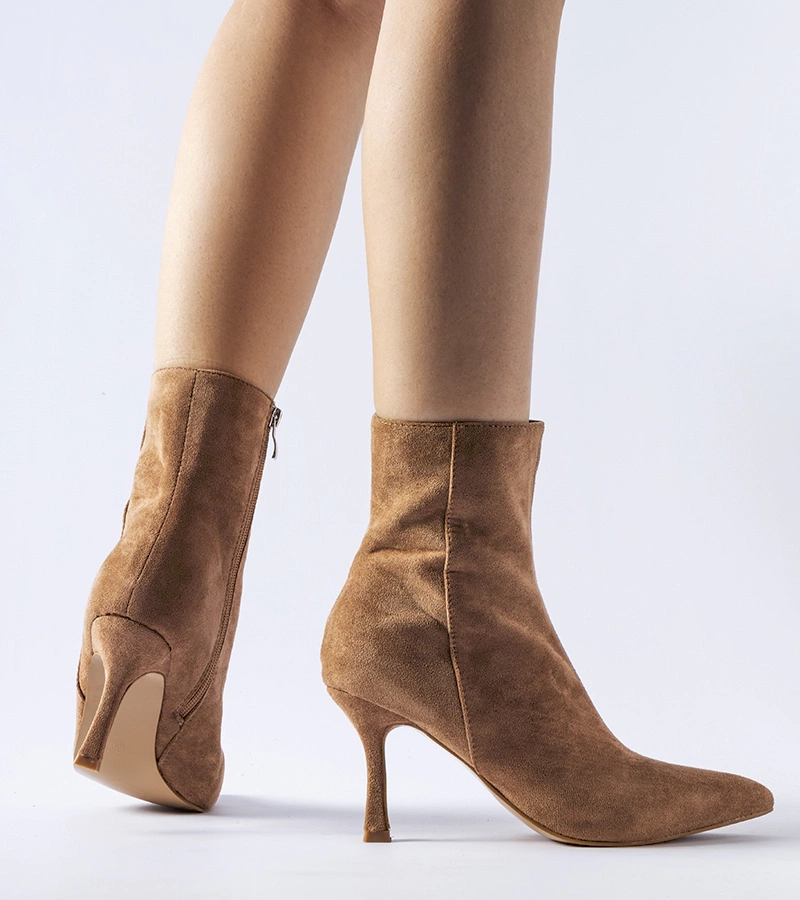 Cizme verzi cu toc mic Lucerne F159 KHAKI