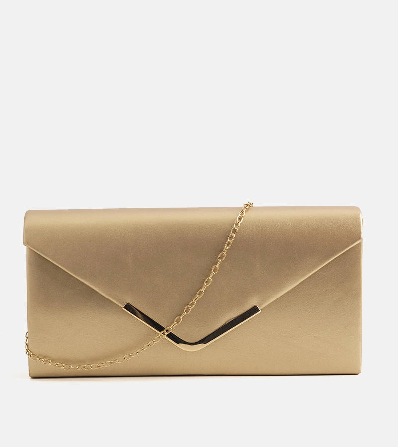 Geantă de mână Cottage plic auriu