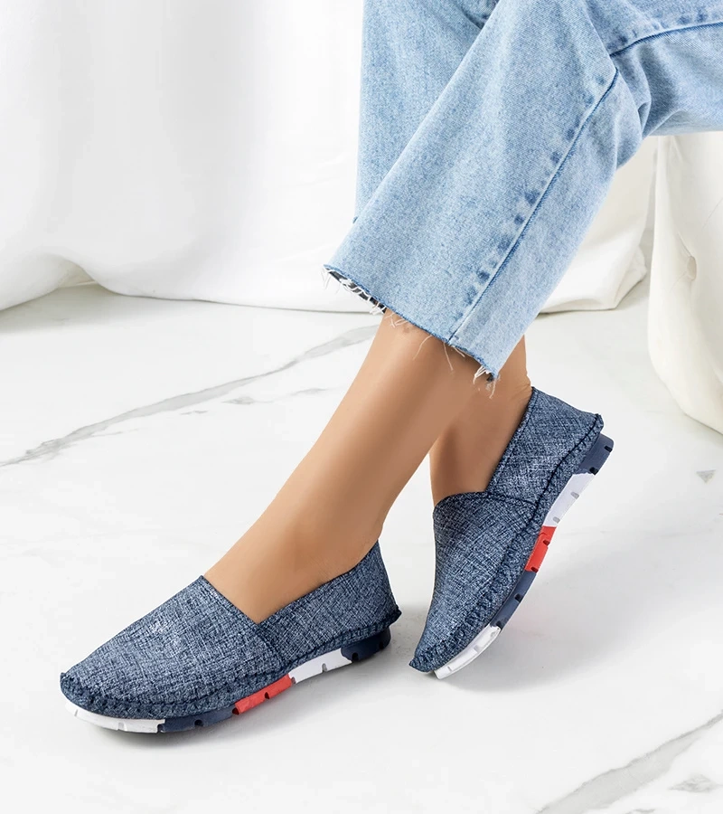 Mocasini Lulu albastru marin