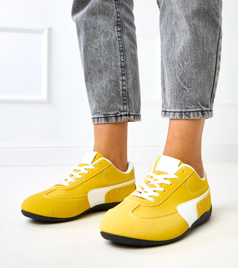 Adidași galbeni cu accent alb Manaar