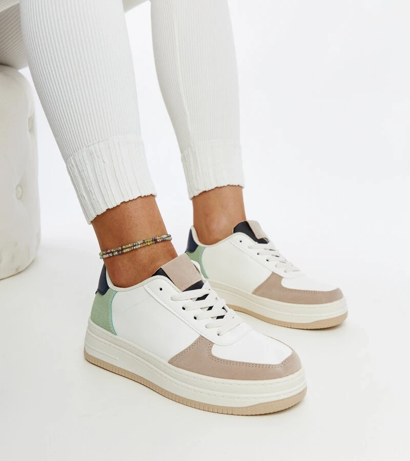 Sneakers multicolori pe platforma Cvita