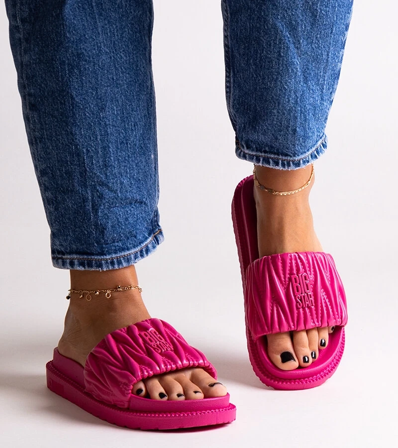 Papuci roz cu incretirea Big Star NN274A749