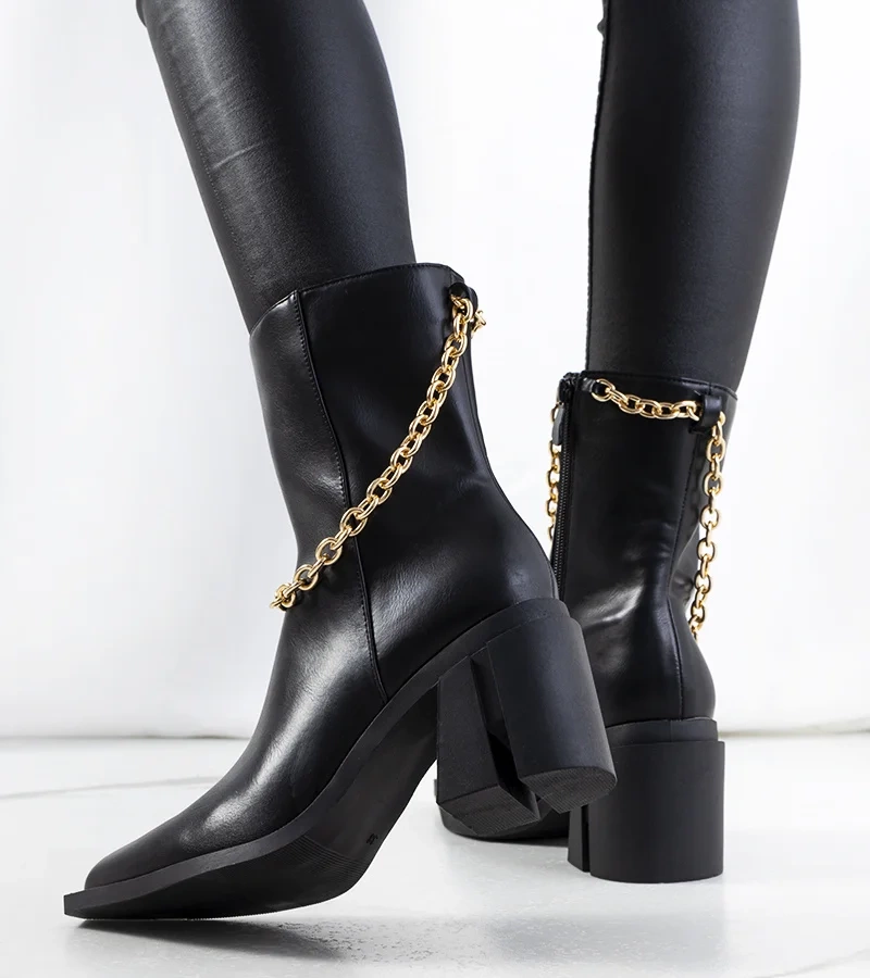 Cizme negre de cowboy Massa