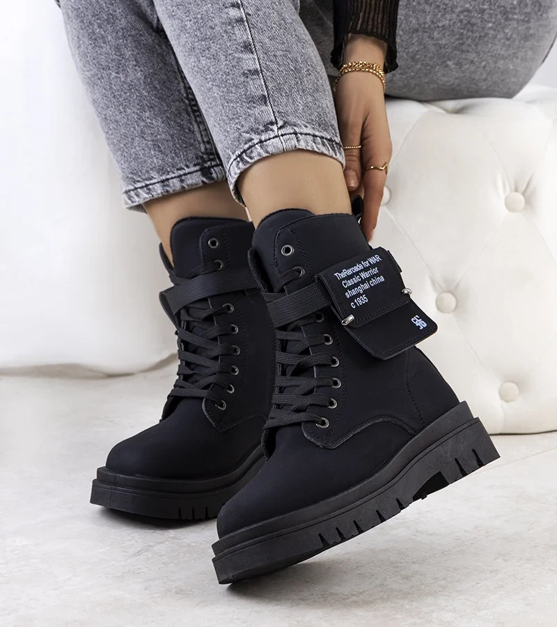 Trapper pentru femei Black Paolo