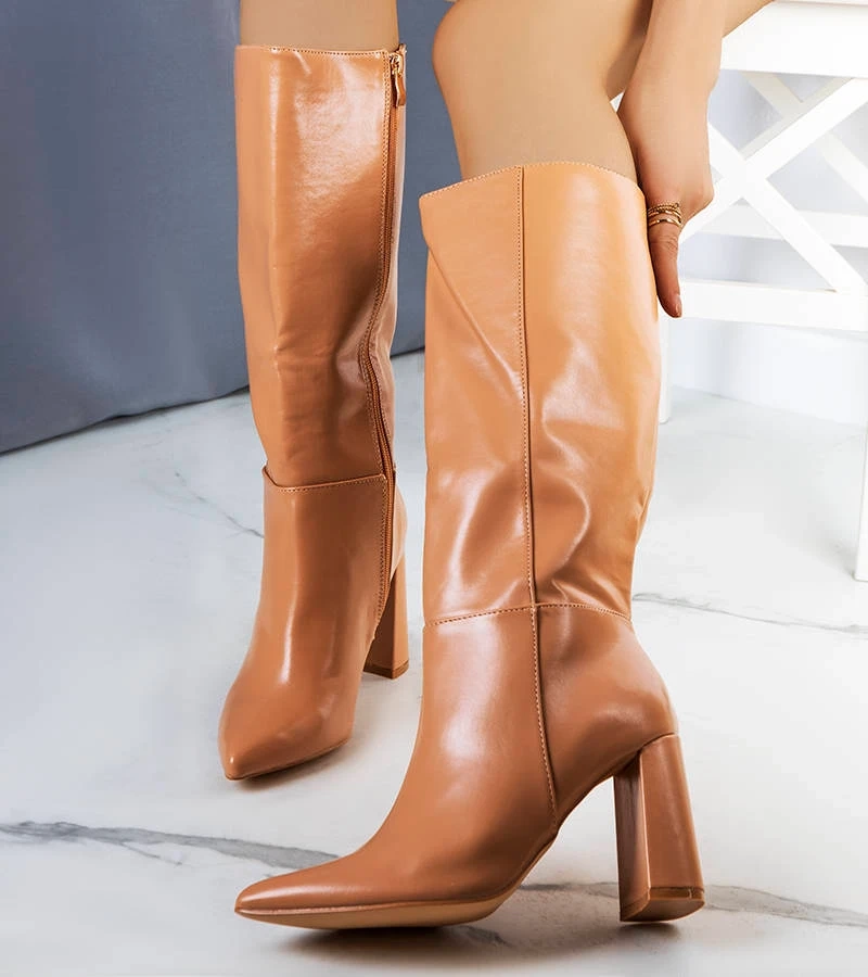 Cizme stiletto Adair bej