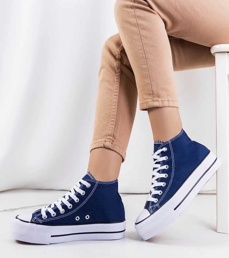 Pantofi de sport cu platformă Korgay albastru marin