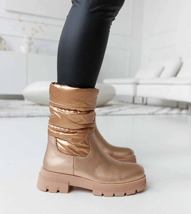 Botine metalice căptușite și căptușite cu cusături Malvaro