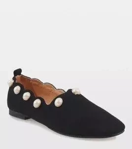 Balerini negri cu perle 588C-12A