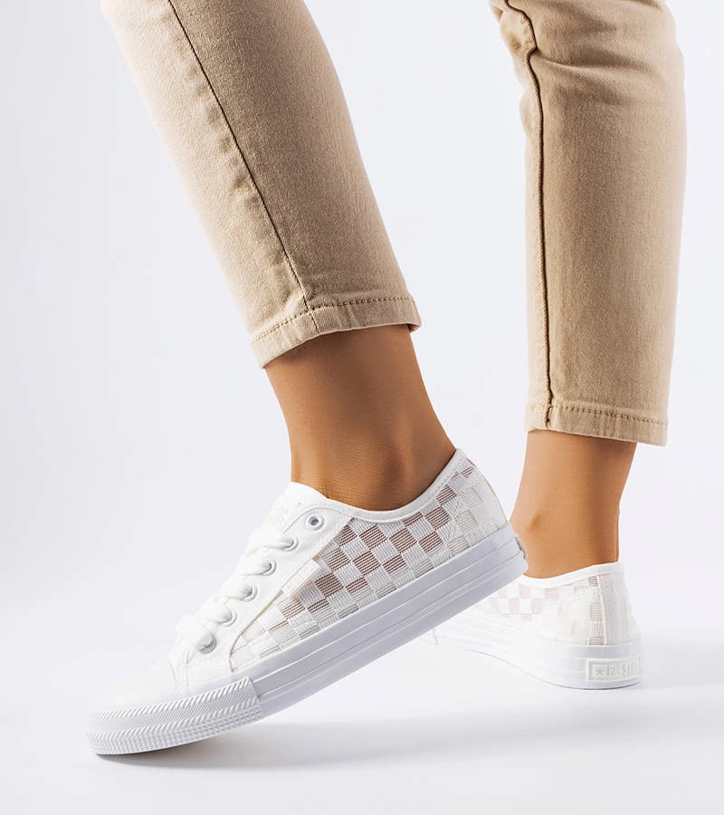 Pantofi de sport din plasă albă Big Star LL274071