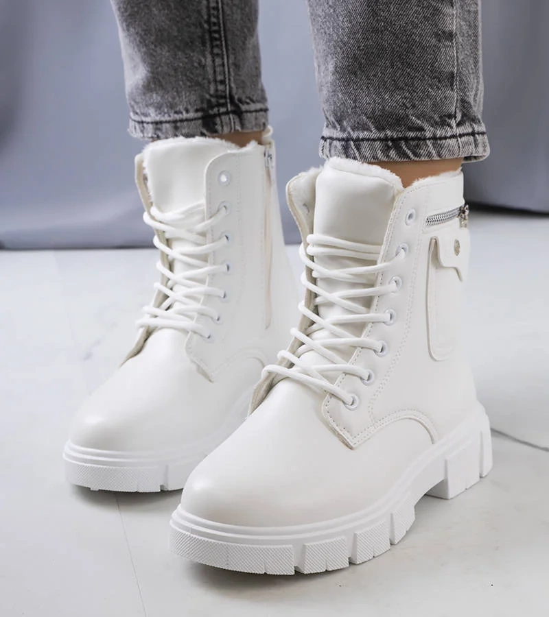 Foris pentru femei, alb trappers