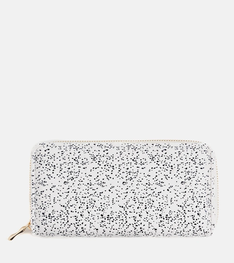 Portofel alb pentru femei Ecru Laverty Wallet