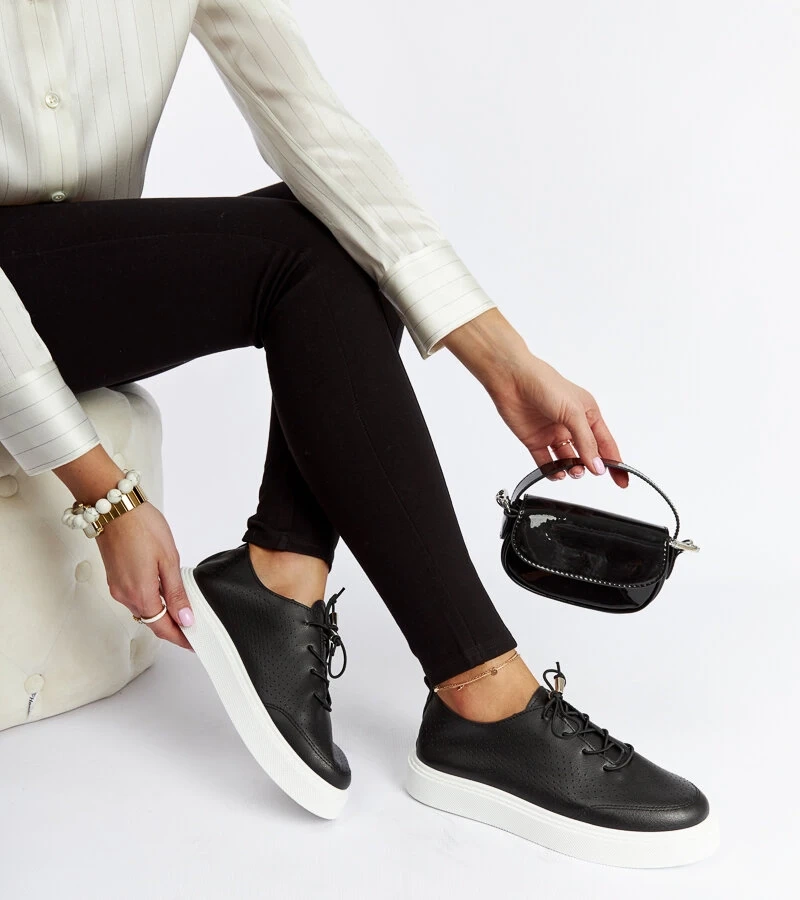 Teniși perforați negri Laytonville