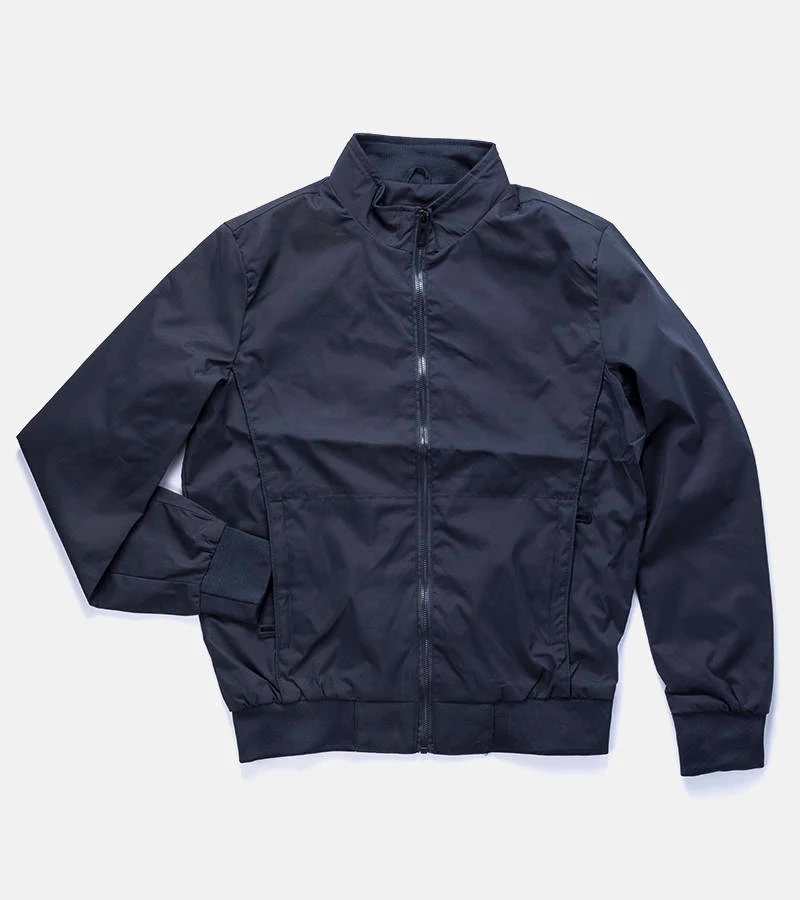 Jachetă pentru bărbați de culoare albastru marin cu guler Desroches