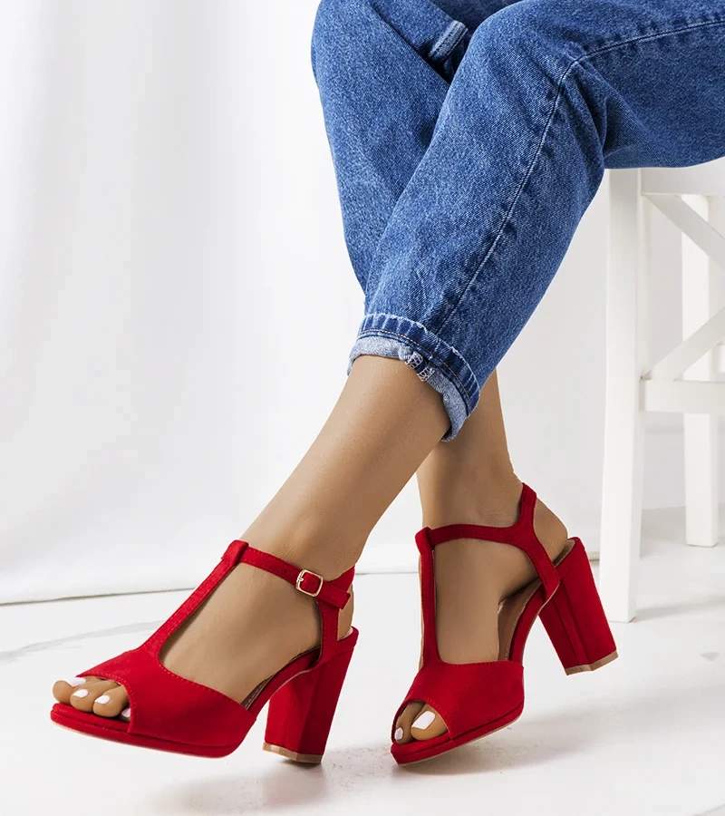 Pantofi stiletto roșii Harvey