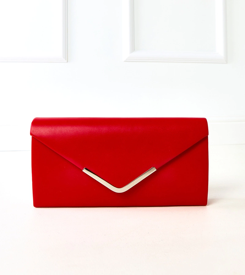Geantă de mână cu plic roșu Vinson