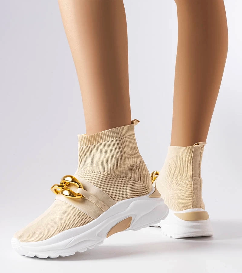 Adidași cu lanț bej Baptiste