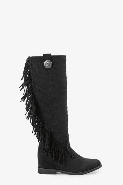 Cizme negre cu platforma ascunsa Hally