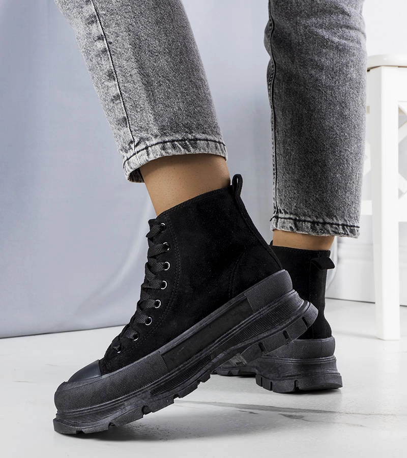 Pantofi cu platformă înaltă Gertrude negri