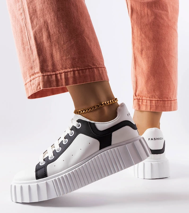 Adidași cu platformă albă de Gosselin