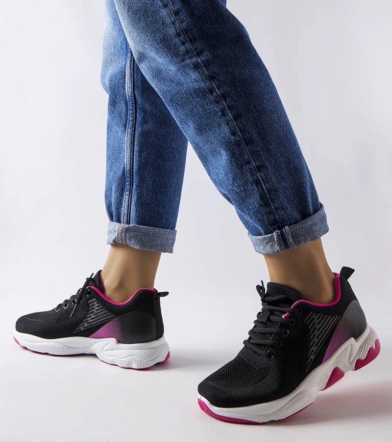 Adidași Giana sporty negru și roz