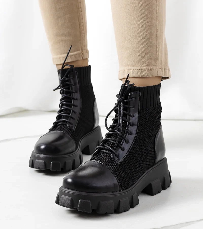 Cizme de vânătoare Lewers negre pentru femei