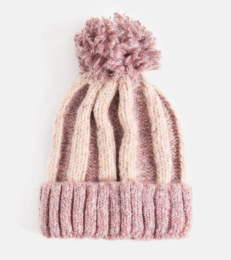 Pălărie roz cu pompon Cormil