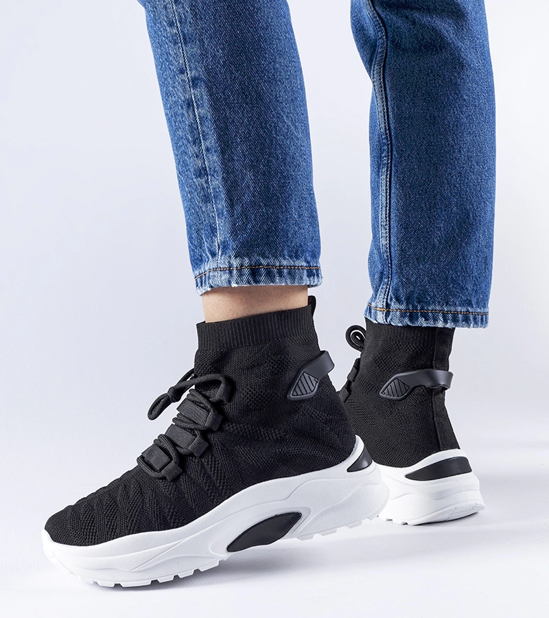 Adidași înalți negri Vigatto