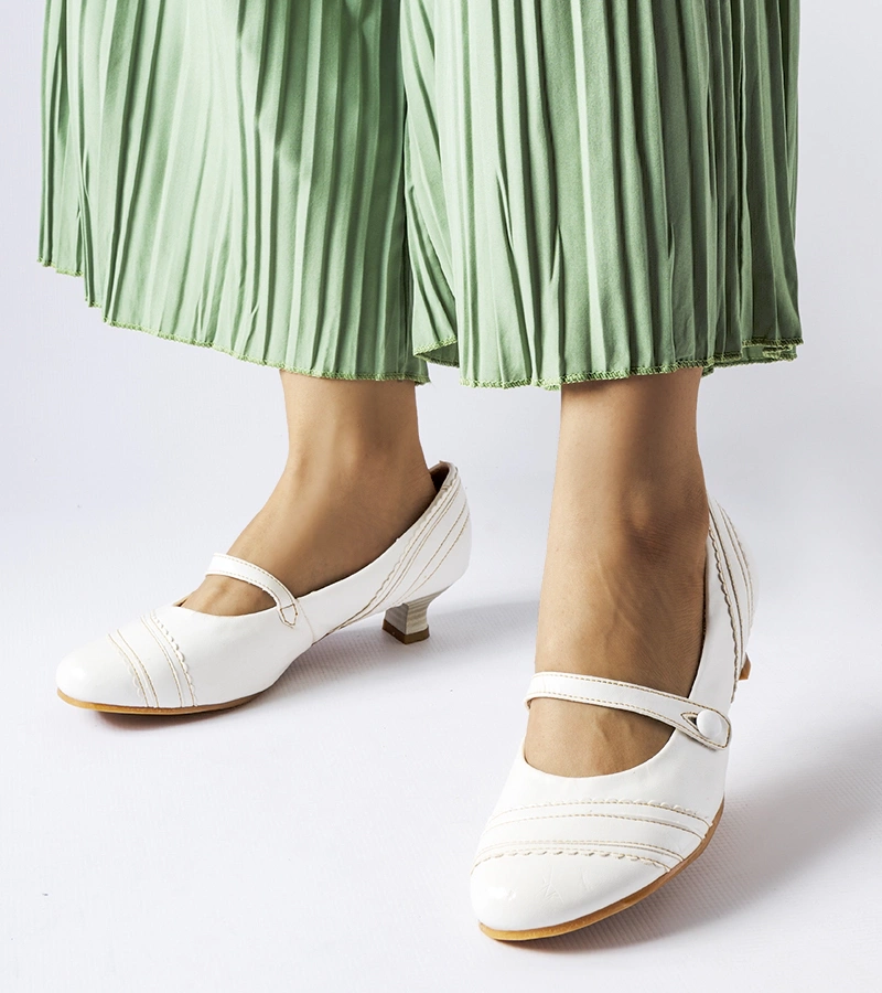 Pantofi stiletto jos Sant'Antonio albi