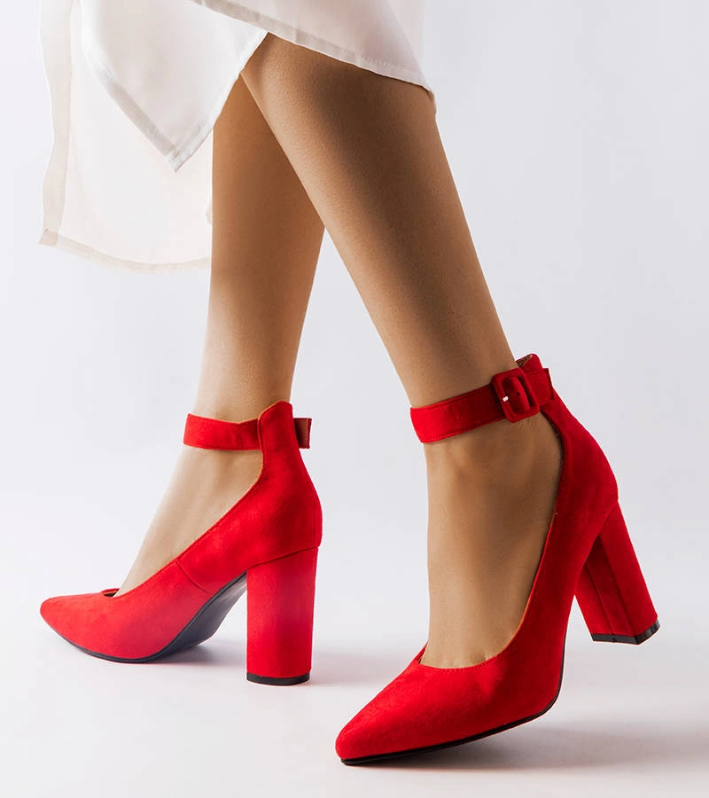 Pantofi stiletto Achen roșii