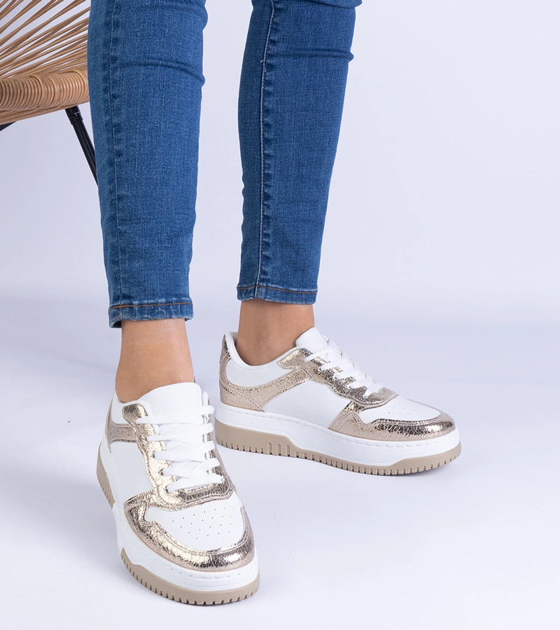 Adidași aurii cu talpă groasă Undina