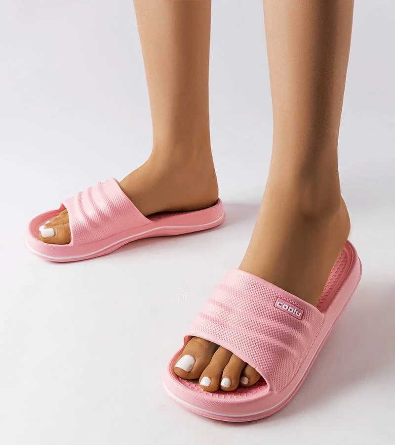 Șlapi de piscină Kathrin roz