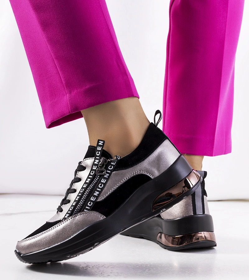 Adidași Belita din piele neagră