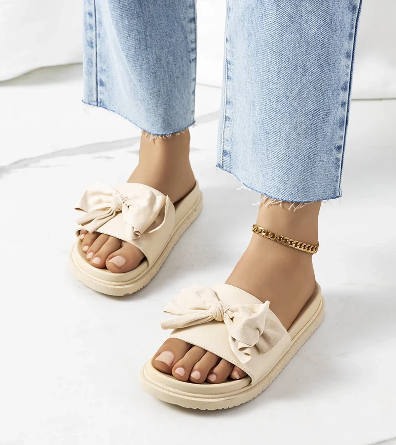 Șlapi de damă Embley bej pentru femei