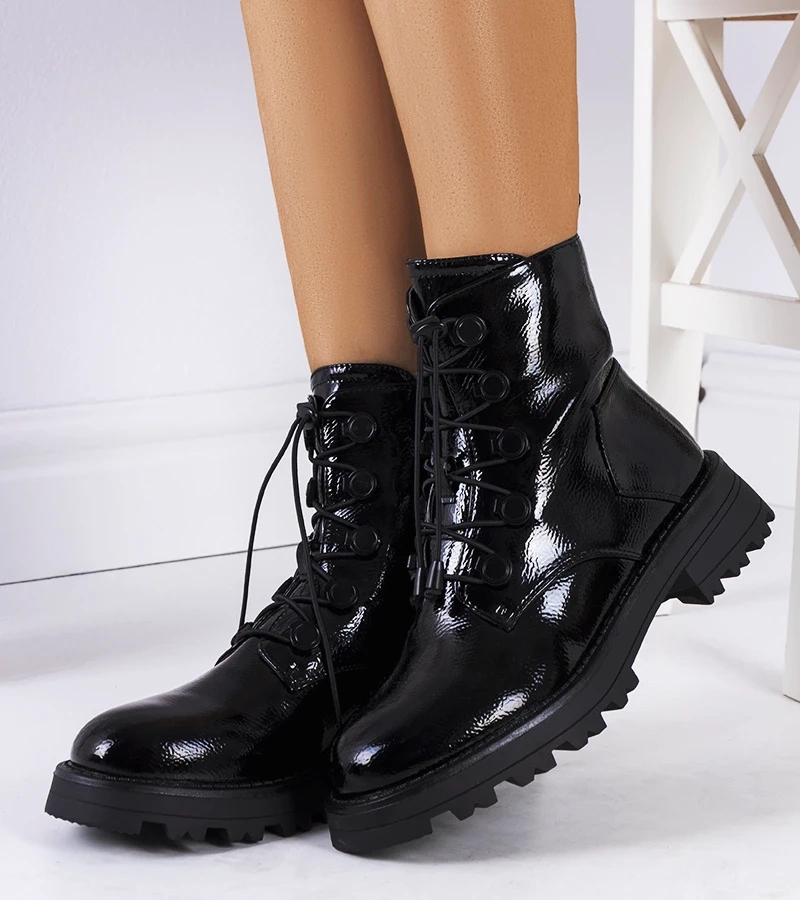 Cizme Cesterfield din piele întoarsă neagră