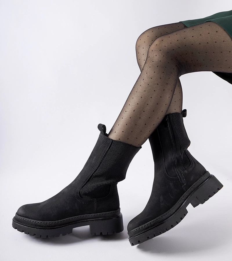 Bocanci înalți negri izolați termic Bernardo