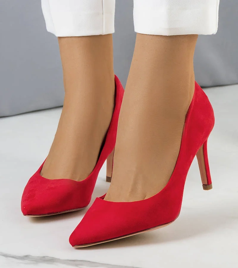 Pantofi stiletto roșii Kauri