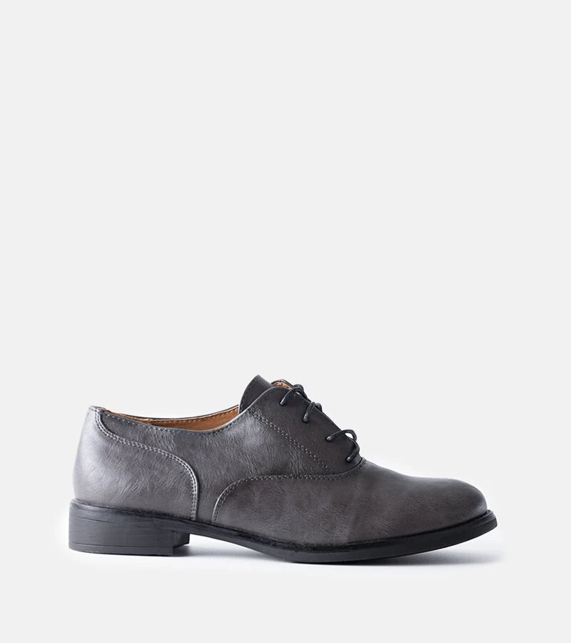 Pantofi de jumătate de încălțăminte din piele ecologică Grey Burdett