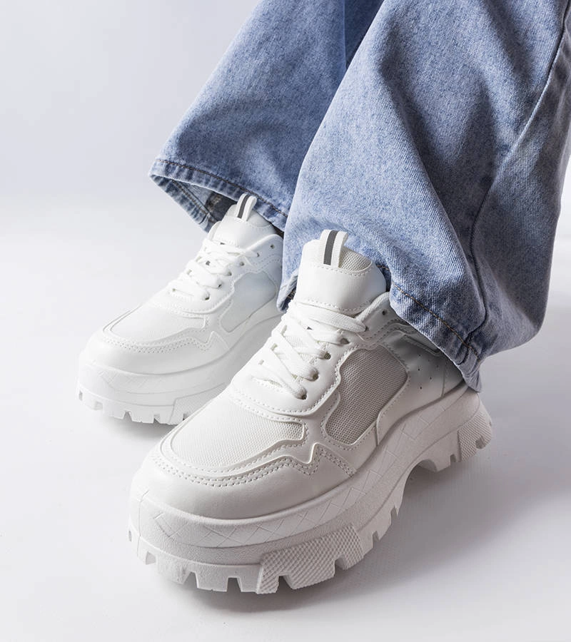 Adidași albi solizi Mikeladze